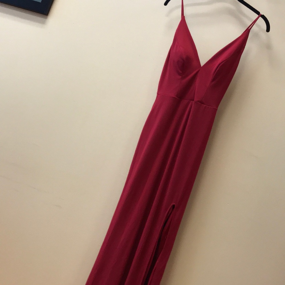 Jodi Kristopher. Red Formal dress